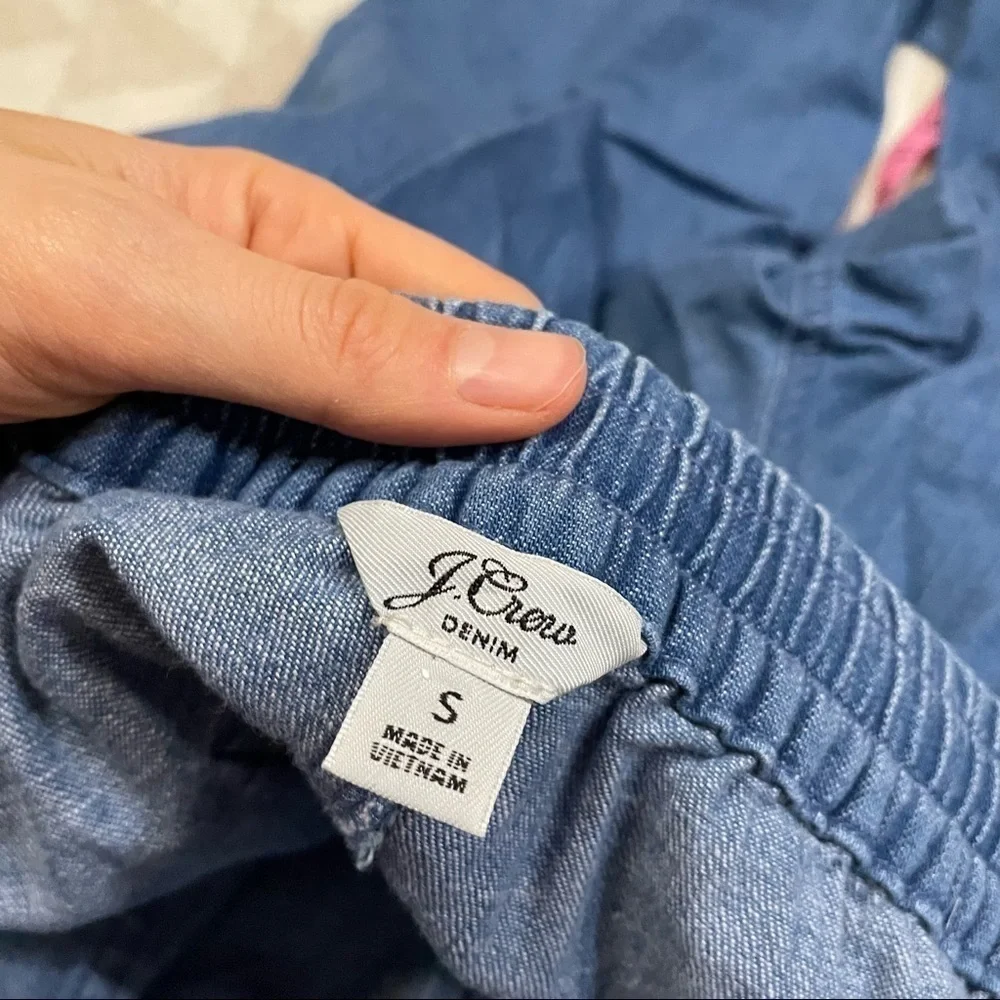 J crew seaside pants chambray azalea wash
